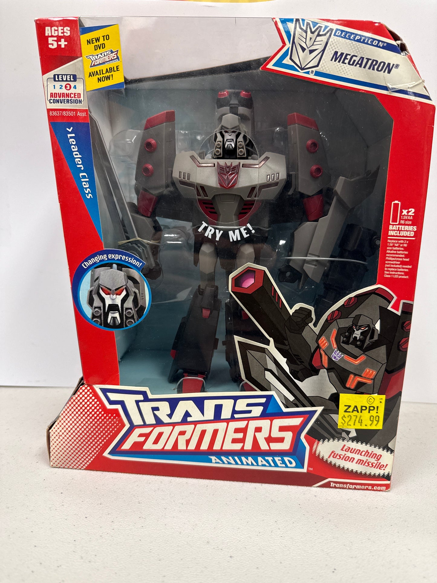 Transformers Animated Leader Class Megatron (Non-Mint)