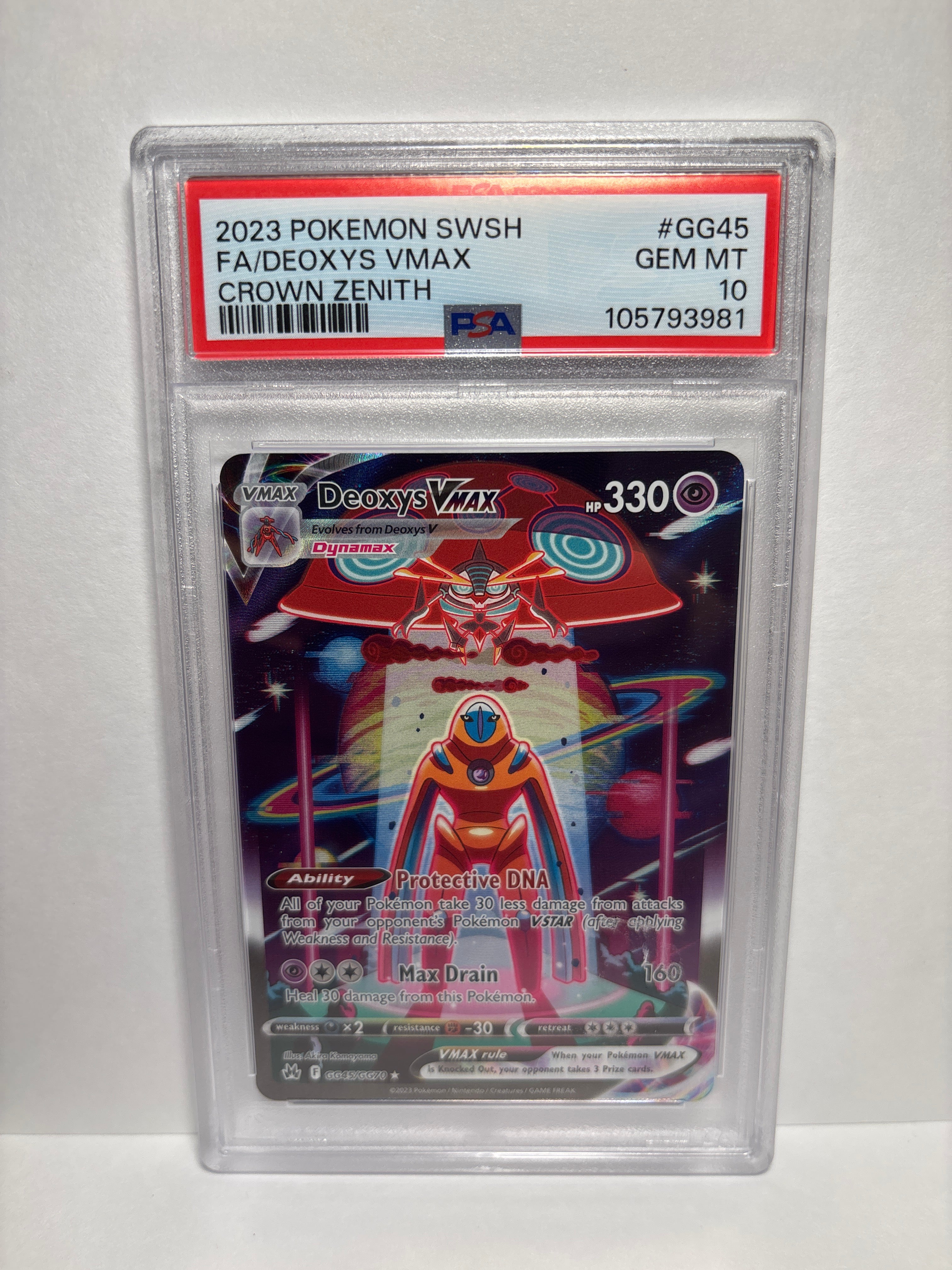 Pokemon Deoxys VMAX GG45/GG70 PSA 10 – Zapp! Comics