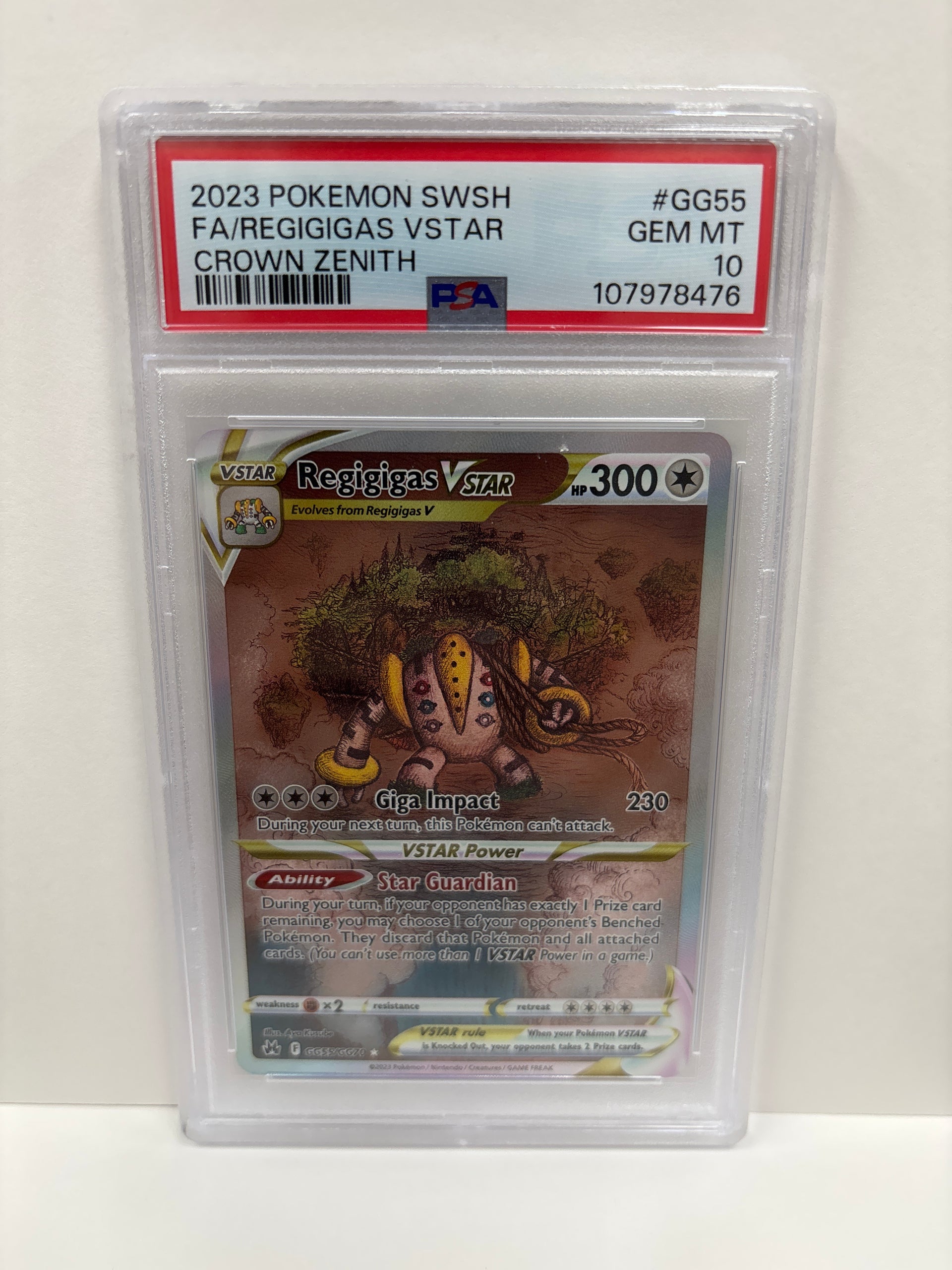 Pokemon Regigigas VSTAR GG55/GG70 PSA 10 – Zapp! Comics
