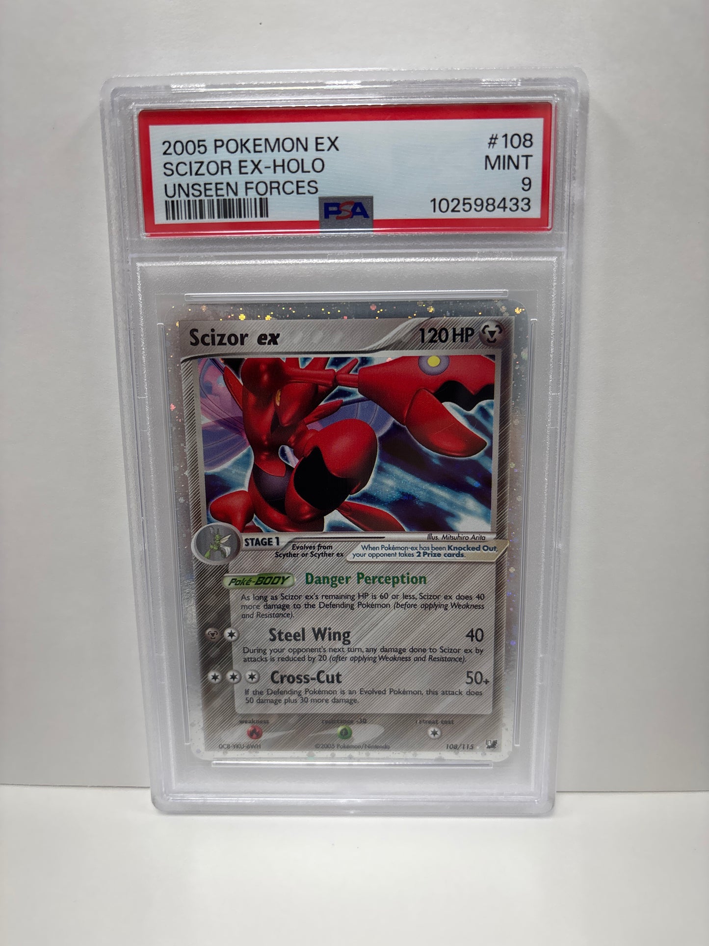 Pokemon Scizor ex 108/115 PSA 9