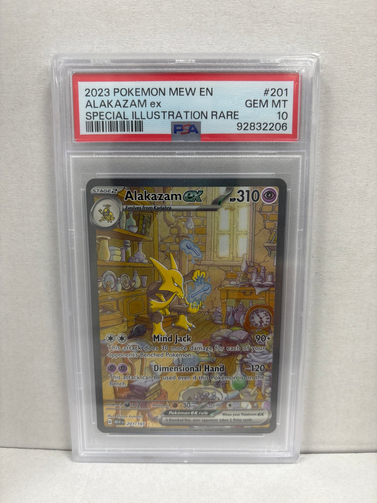Pokemon Alakazam ex 201/165 PSA 10