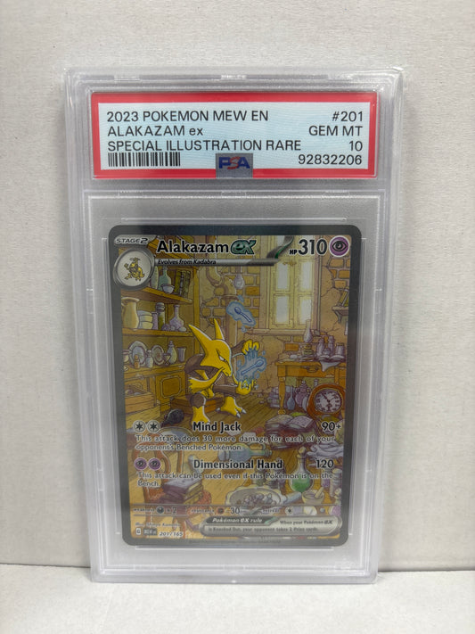 Pokemon Alakazam ex 201/165 PSA 10