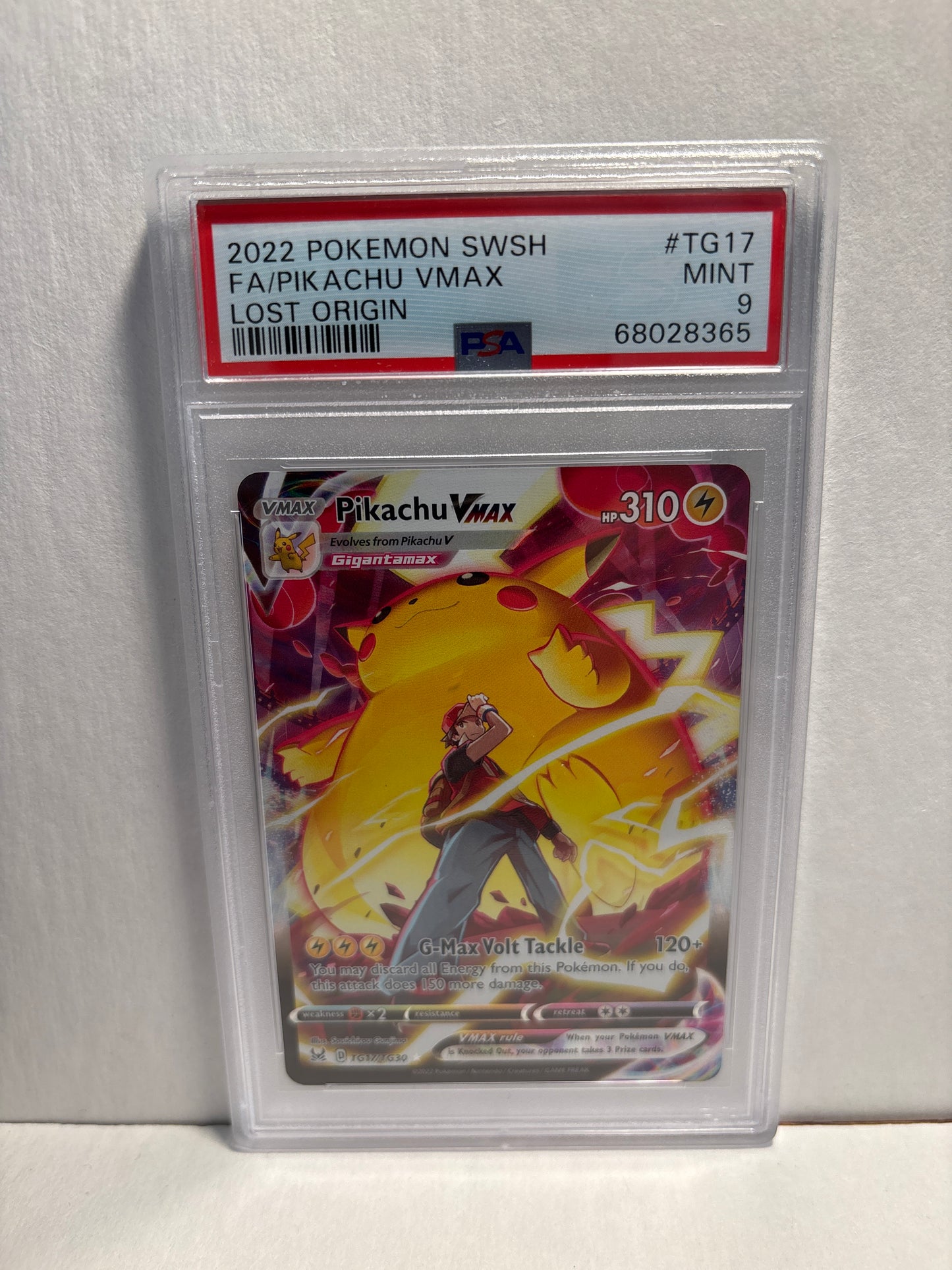 Pokemon Pikachu VMAX TG17/TG30 PSA 9