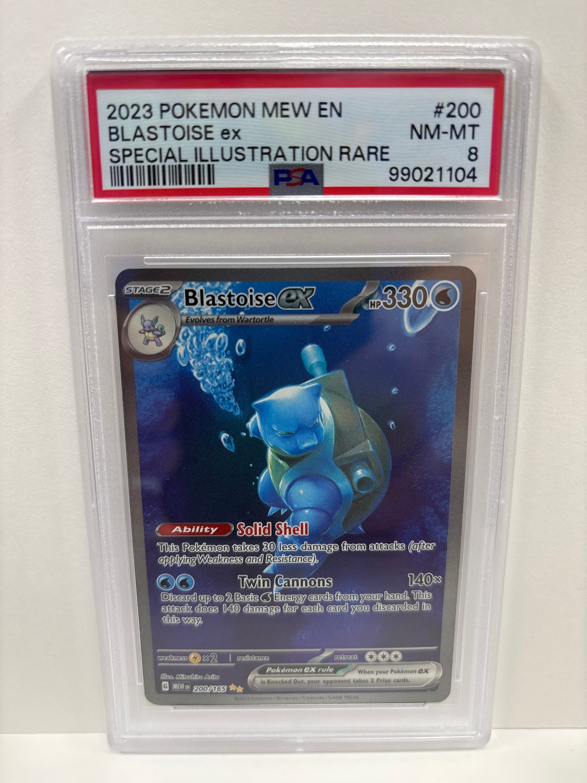 Pokemon Blastoise ex 200/165 PSA 8 Zapp! Comics Pokemon Blastoise ex 200/165 PSA 8 Zapp! Comics