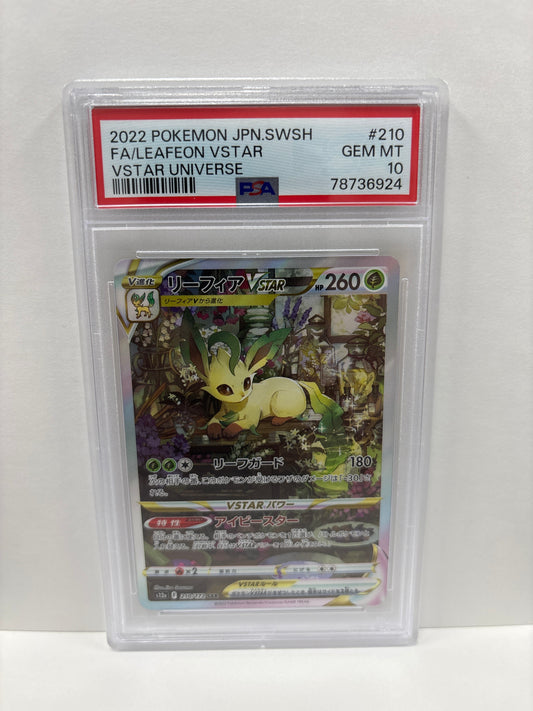 Pokemon Japanese Leafeon VSTAR 210/172 PSA 10
