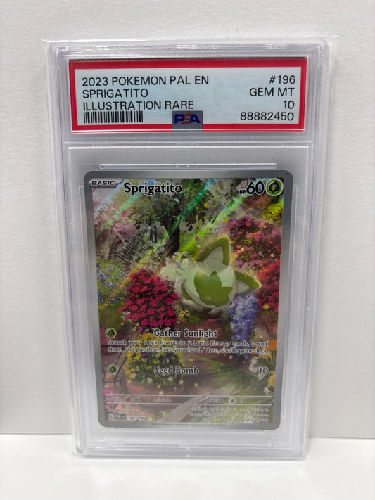 Pokemon Sprigatito 196/193 PSA 10