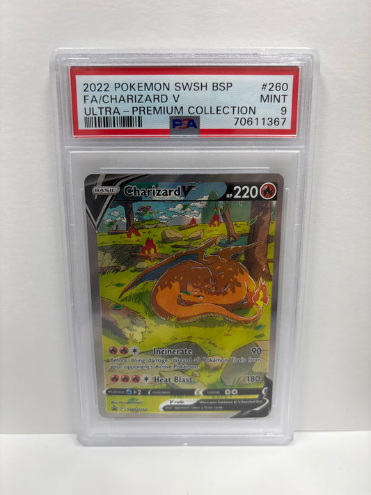 Pokemon Charizard V SWSH260 PSA 9