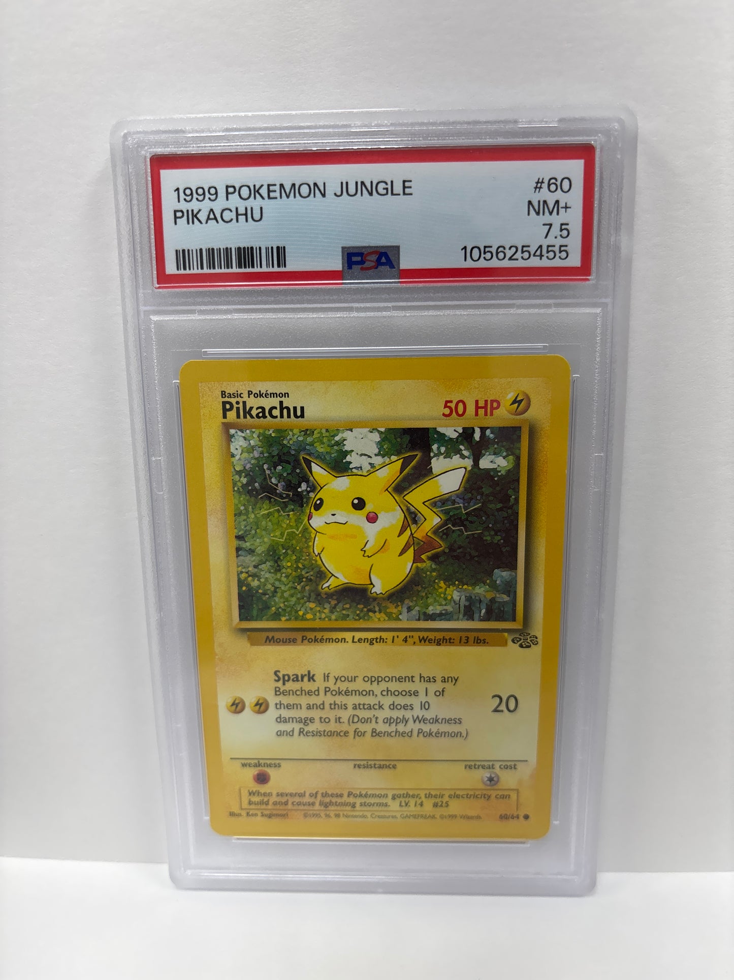Pokemon Pikachu 60/64 (1999) PSA 7.5