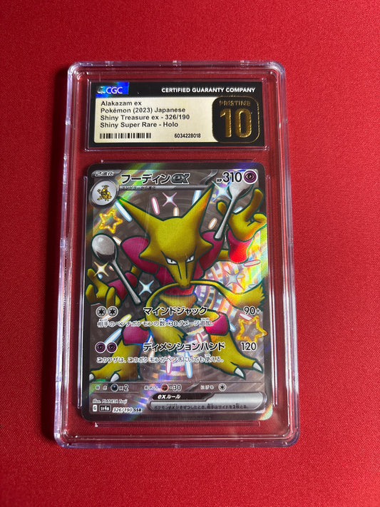 Pokemon Japanese Alakazam ex 326/190 CGC Pristine 10
