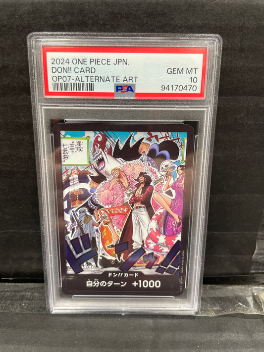 One Piece TCG Don!! Alt OP07 PSA 10