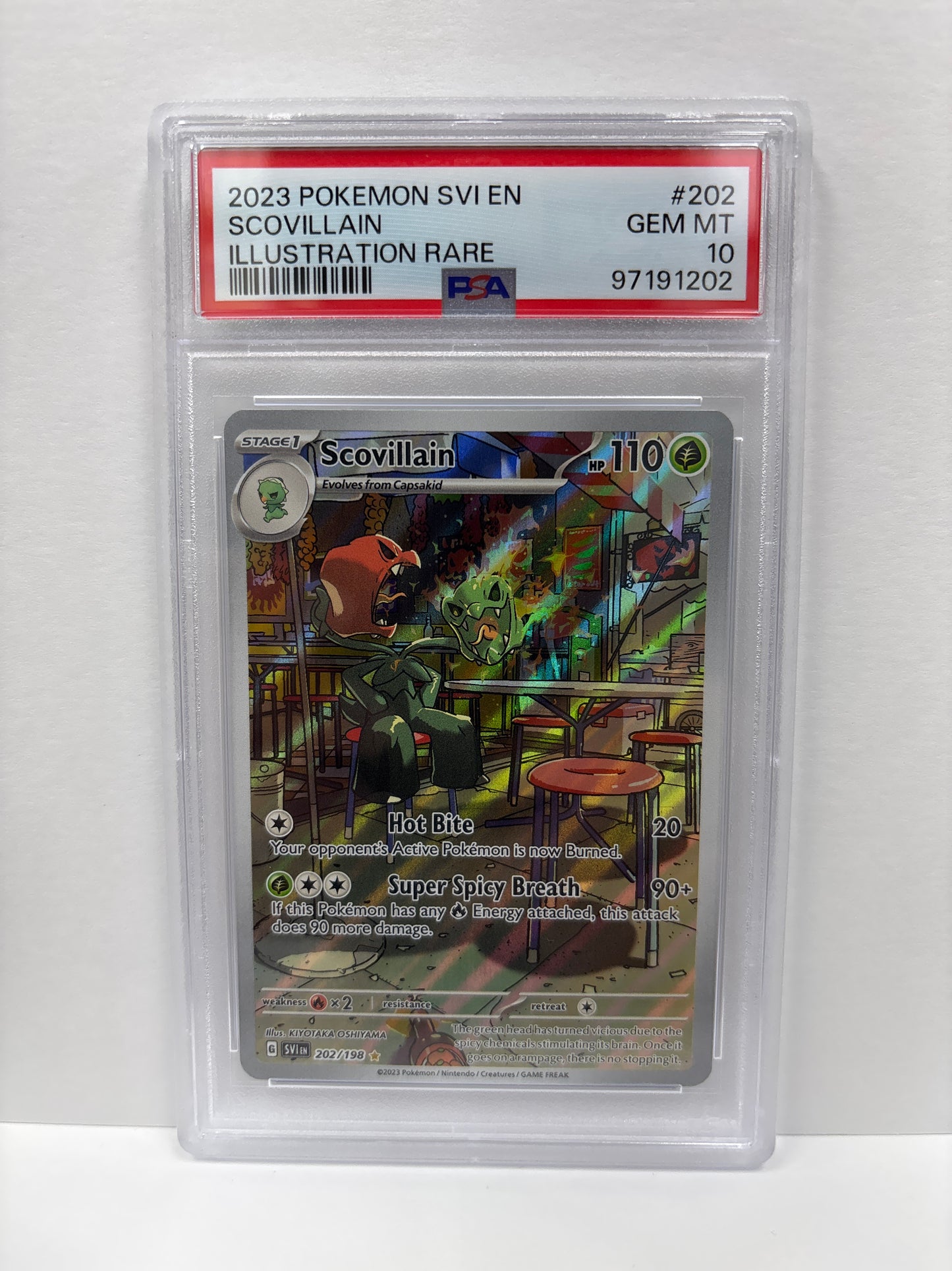 Pokemon Scovillain 202/198 PSA 10