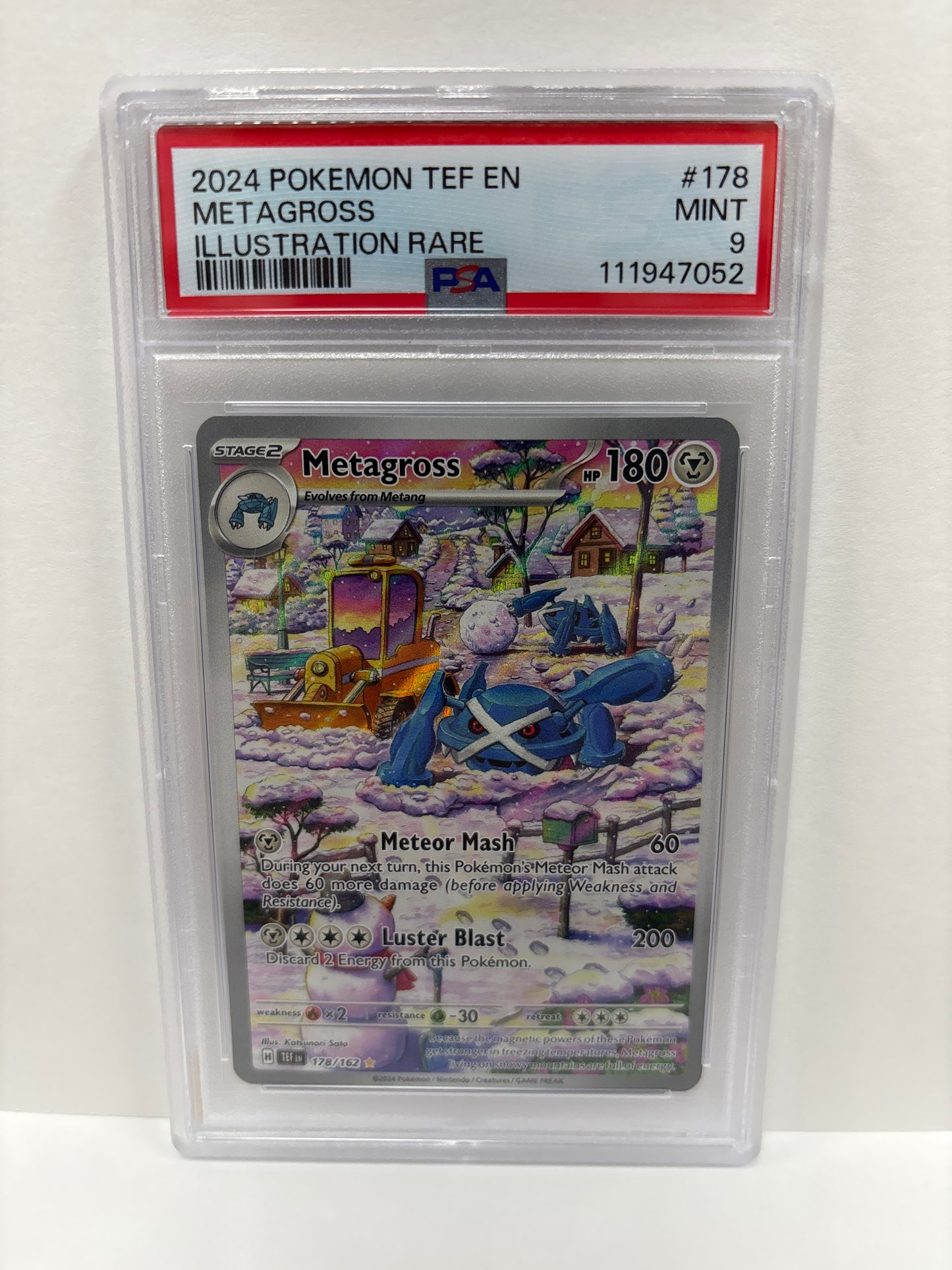 Pokemon Metagross 178/162 PSA 9