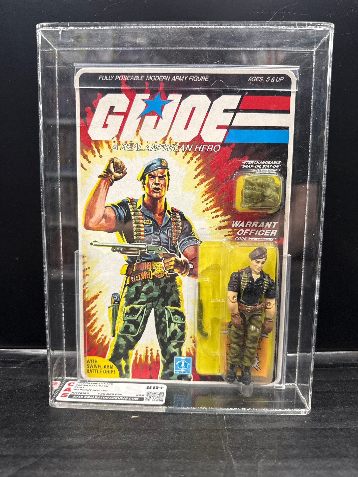 GI Joe Warrant Officer Flint CAS Graded 80+ 1985