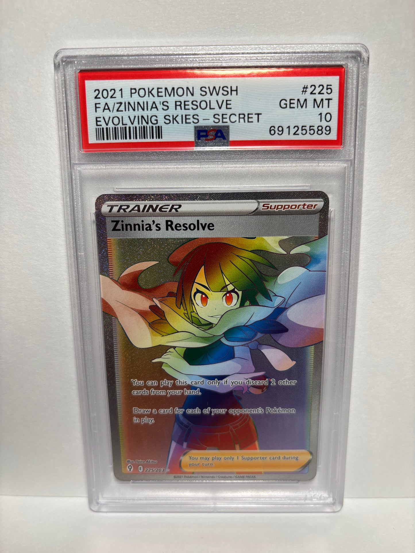 Pokemon Zinnia’s Resolve 225/203 PSA 10