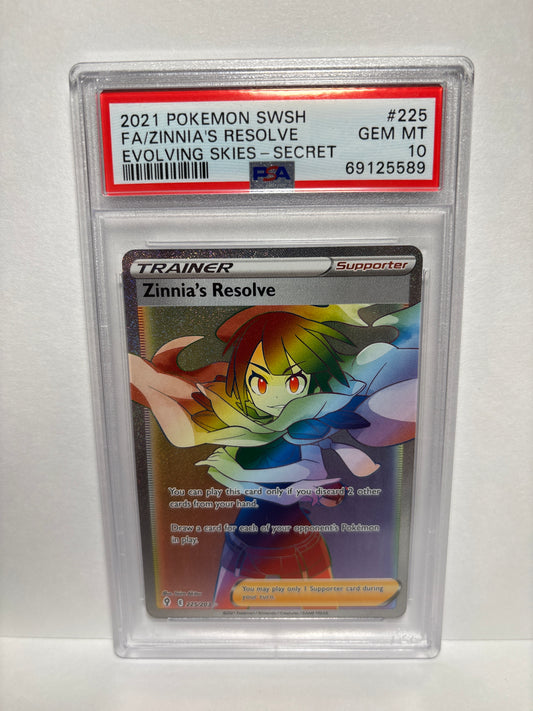 Pokemon Zinnia’s Resolve 225/203 PSA 10