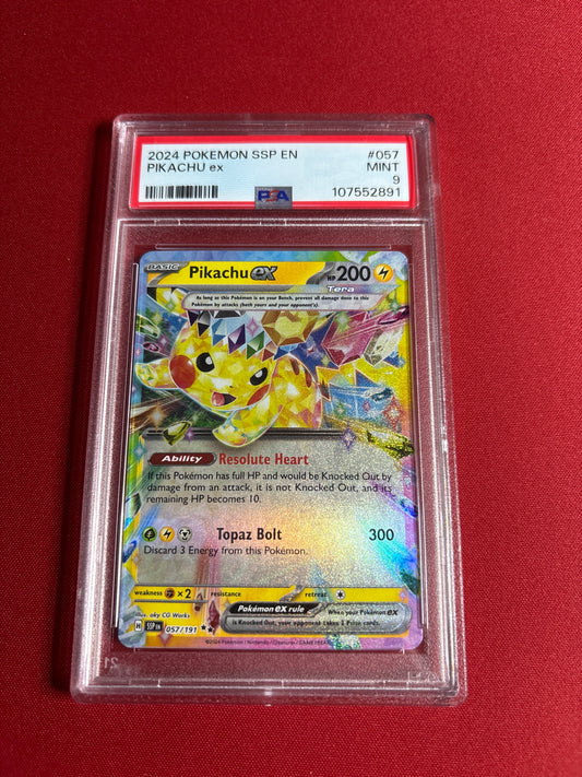 Pokemon Pikachu ex 057/191 PSA 9