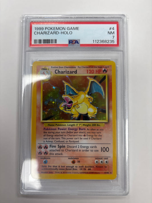Pokemon Charizard 4/102 (1999) PSA 7