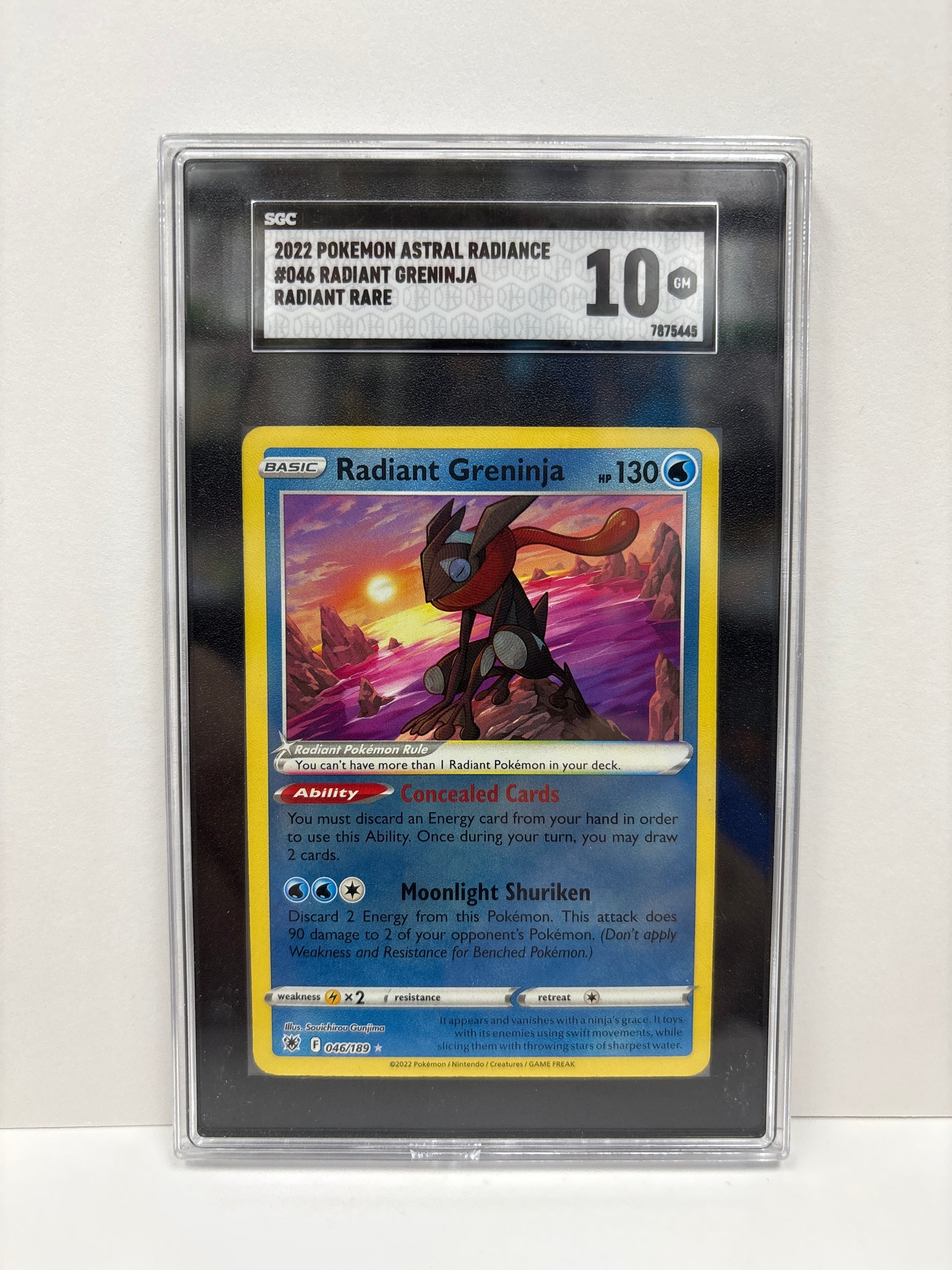 Pokemon Radiant Greninja 046/189 SGC 10 Zapp! Comics Pokemon Radiant Greninja 046/189 SGC 10 Zapp! Comics