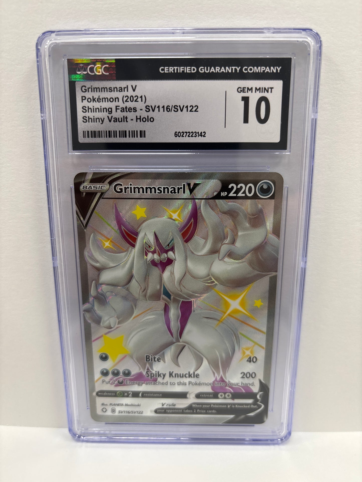 Pokemon Grimmsnarl V SV116/SV122 CGC 10