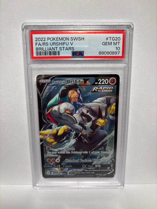 Pokemon Rapid Strike Urshifu V TG20/TG30 PSA 10