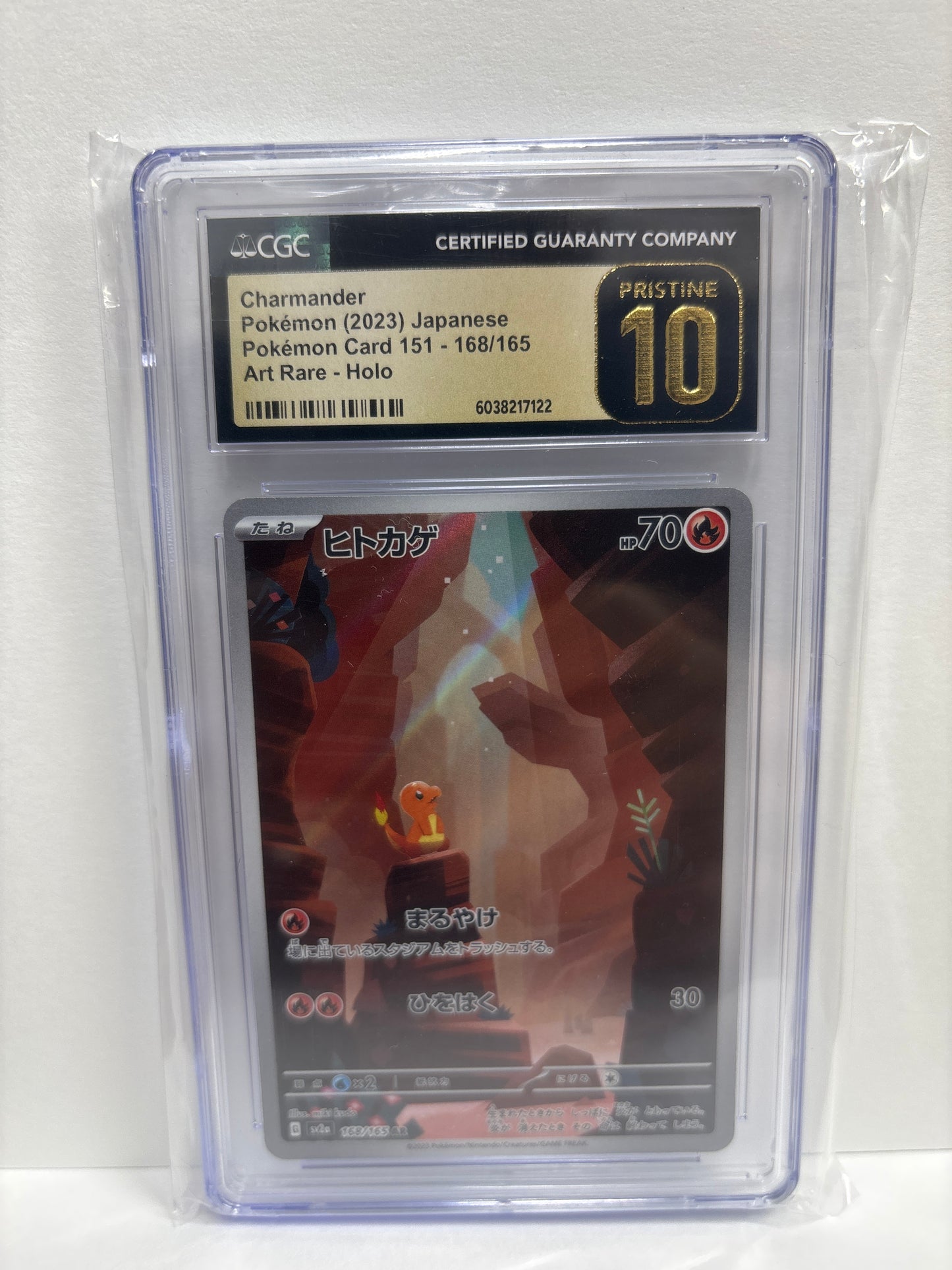 Pokemon Japanese Charmander 168/165 CGC Pristine 10