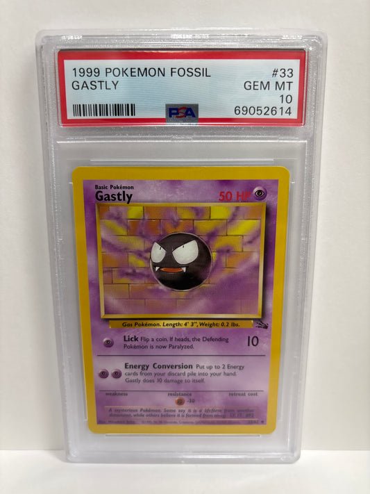 Pokemon Gastly 33/62 PSA 10