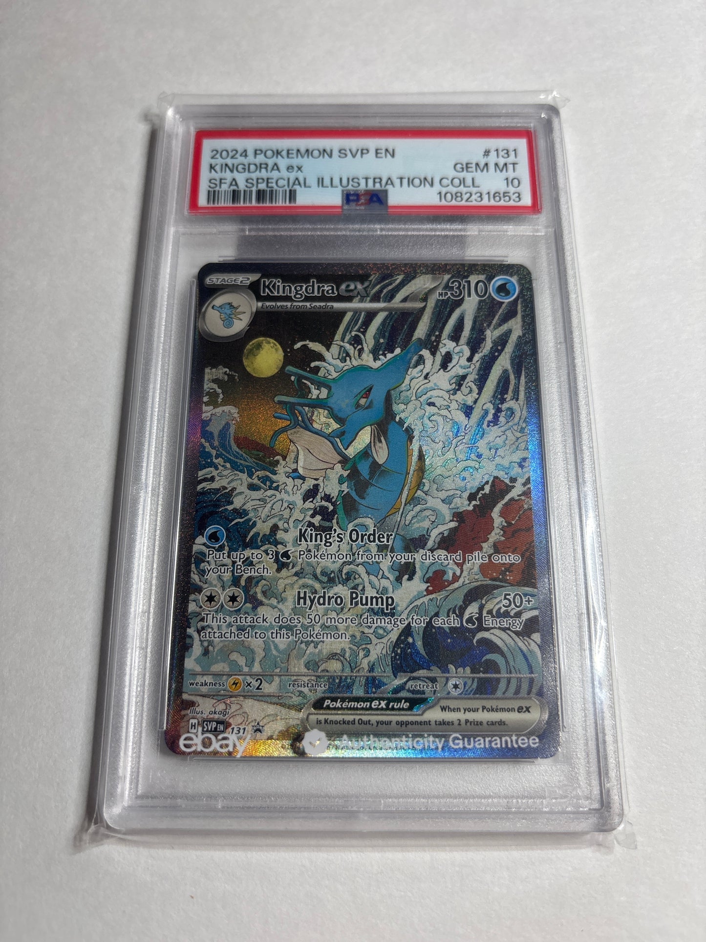 Pokemon Kingdra ex #131 PSA 10