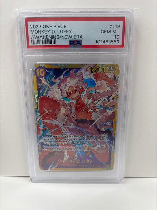 One Piece TCG Monkey D. Luffy OP05-119 PSA 10
