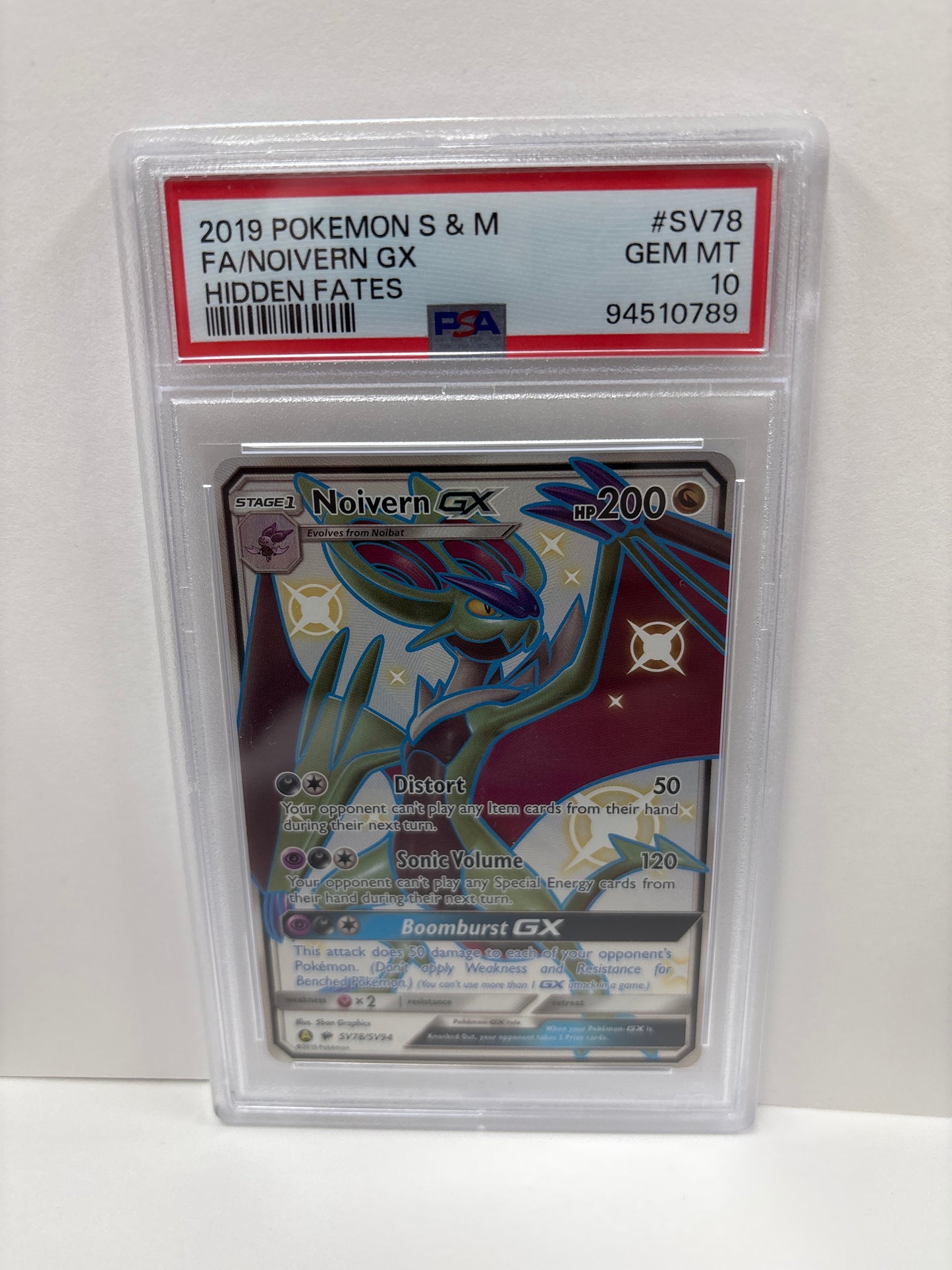 Pokemon Noivern GX SV78/SV94 PSA 10
