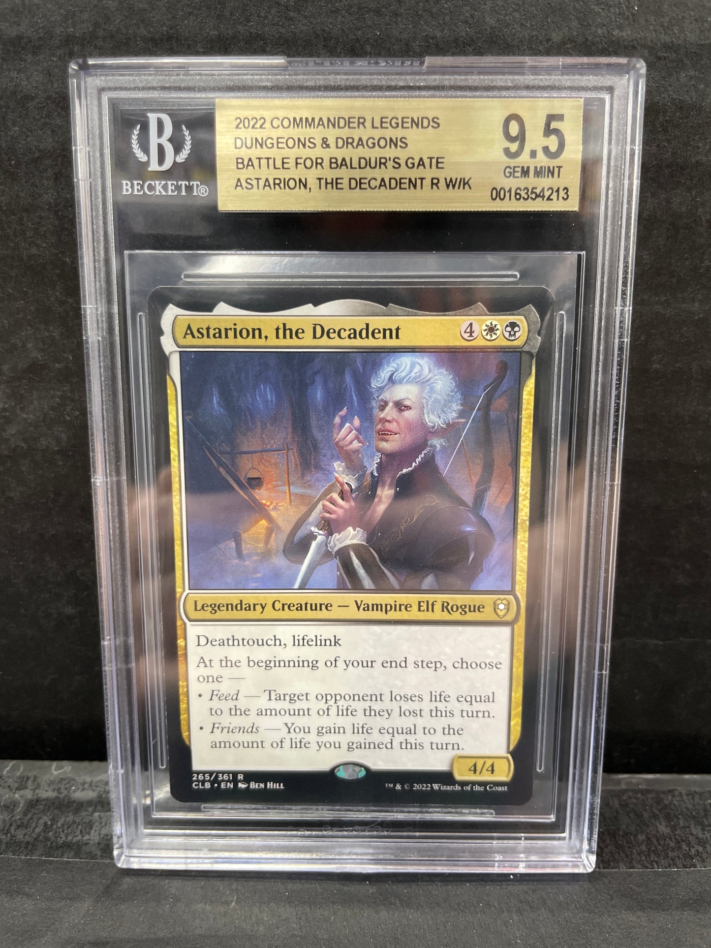 Magic the Gathering Astarion, the Decadent 266 Rare Beckett 9.5