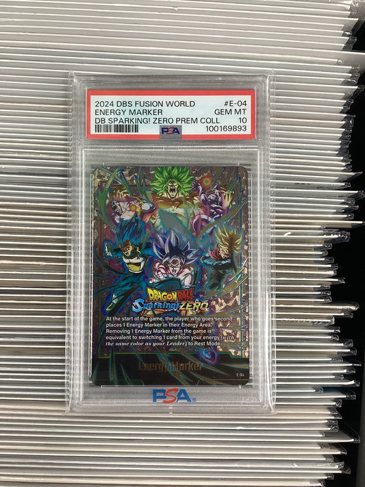 Dragon Ball Super Fusion World Energy Marker E-04 PSA 10