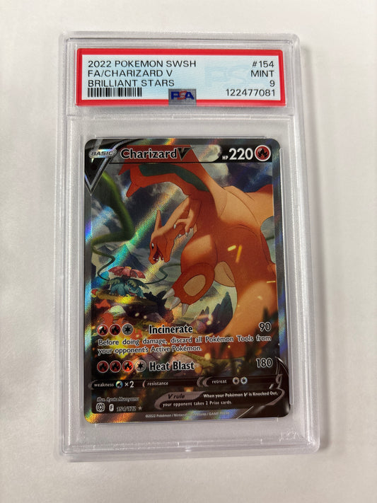 Pokemon Charizard V 154/172 PSA 9