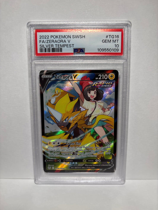 Pokemon Zeraora V TG16/TG30 PSA 10