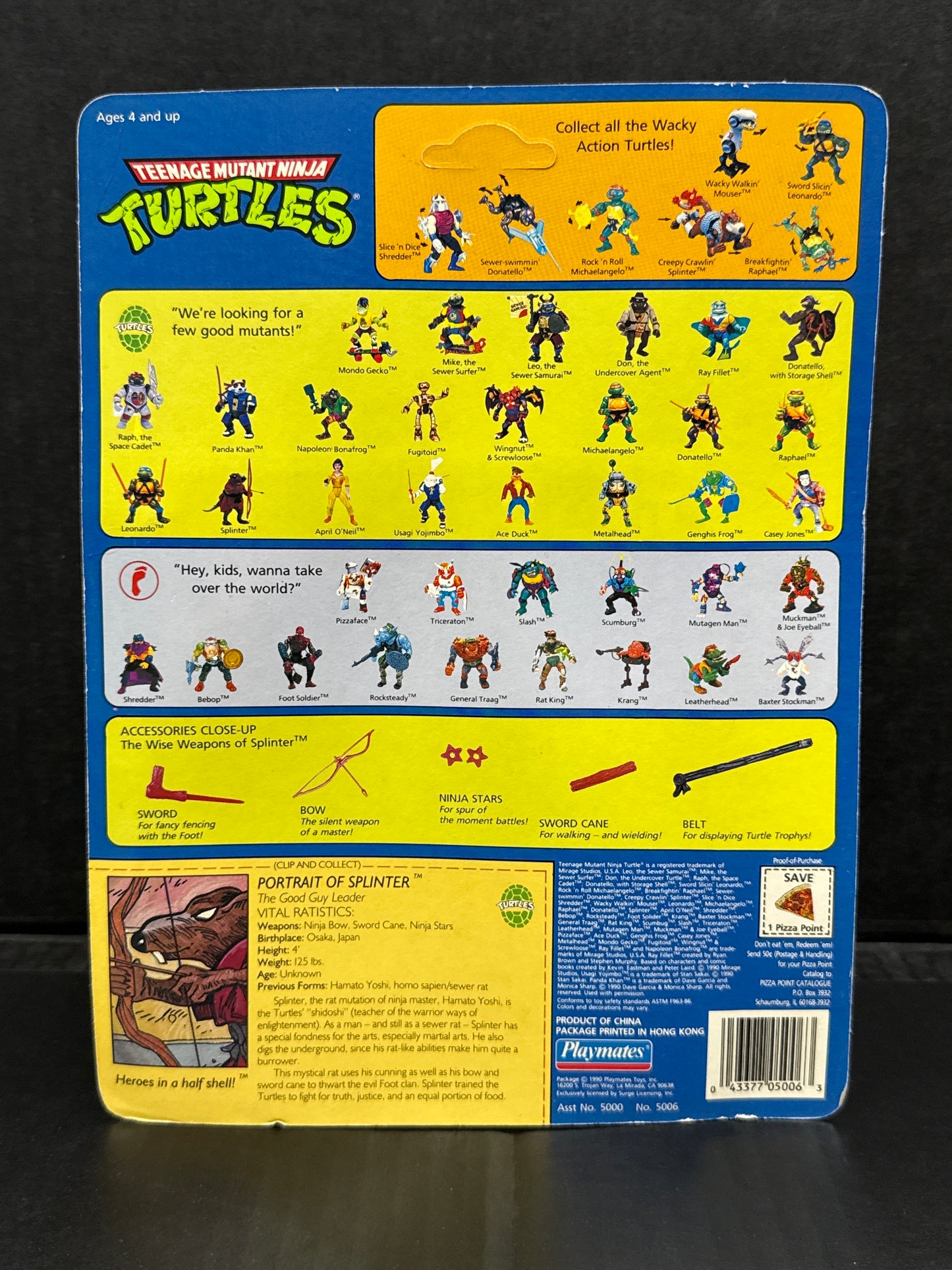 Teenage Mutant Ninja Turtles Splinter 1990