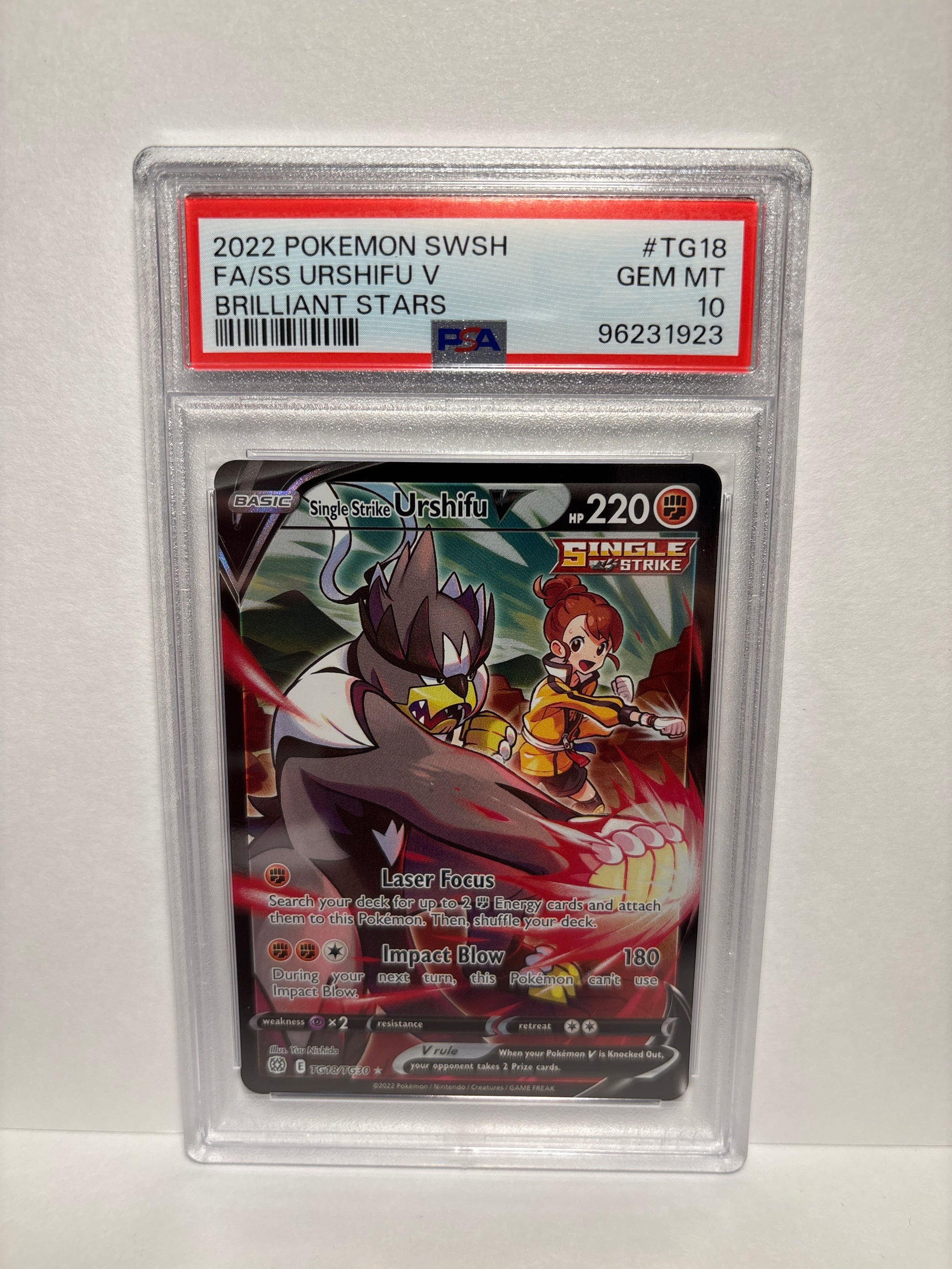 urshifu pokemon cards Pokemon Single Strike Urshifu V TG18/TG30 PSA 10 – Zapp! Comics