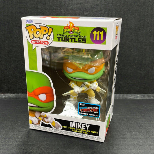 Funko Pop! Power Rangers Teenage Mutant Ninja Turtles Mikey 111 NYCC 2022 (Grade A)