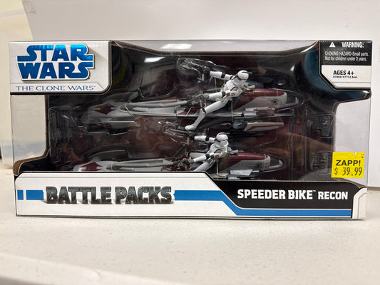 Star Wars The Clone Wars Battle Packs Speeder Bike Recon