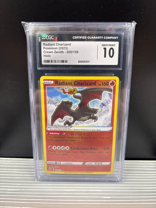 Pokemon Radiant Charizard 020/159 CGC 10