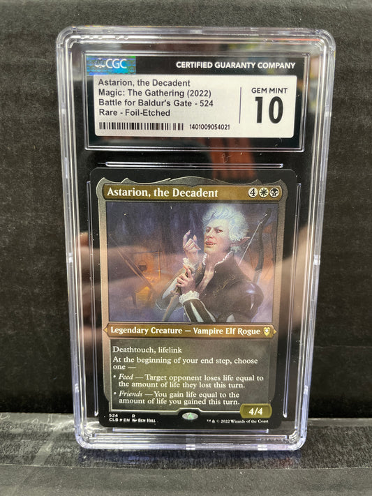 Magic the Gathering Astarion, the Decadent 524 Rare Foil Etched CGC 10