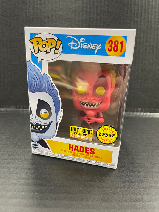Funko Pop! Disney Hades 381 Chase Hot Topic Glow in the Dark Exclusive (Grade A-)