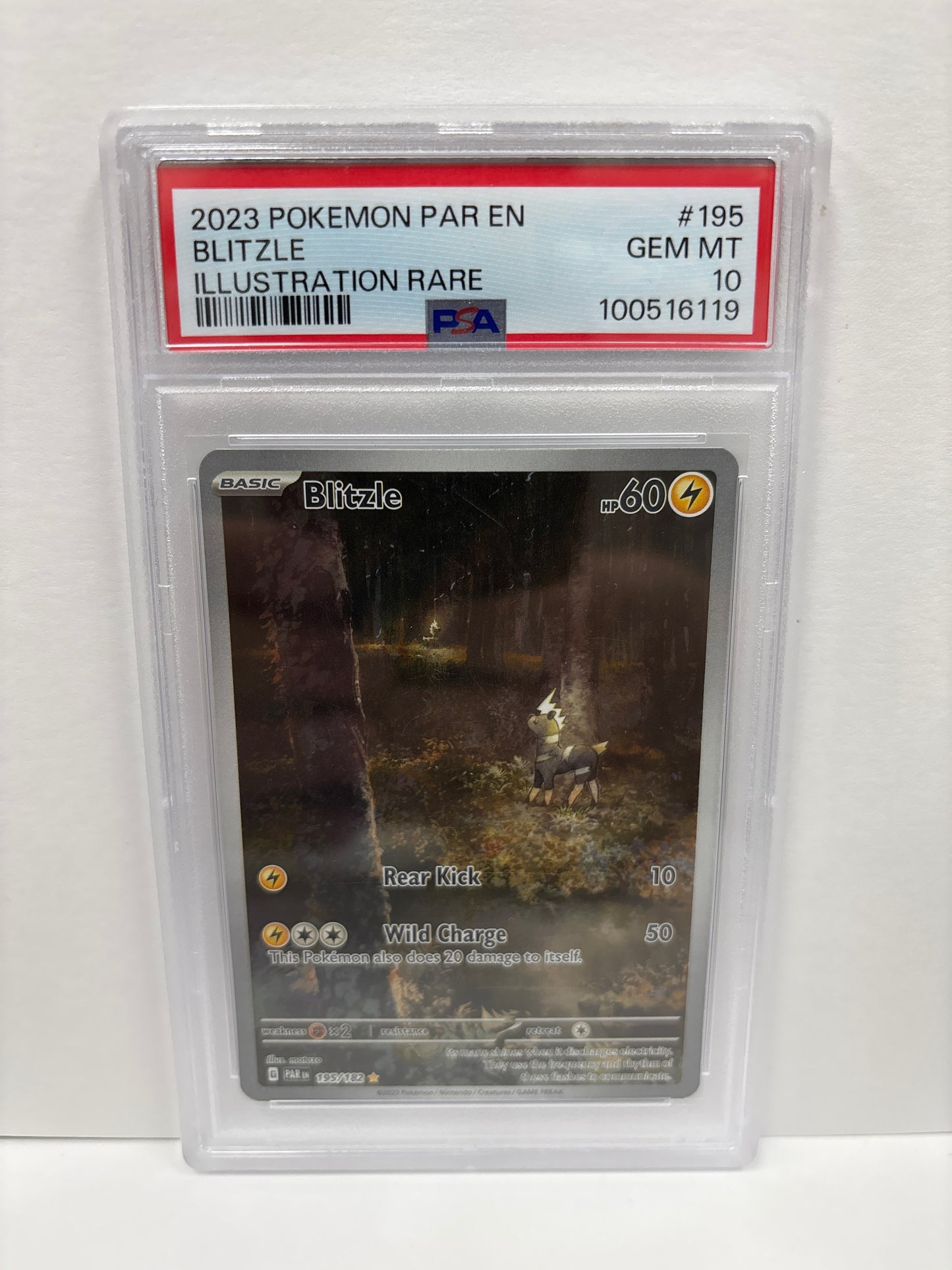 Pokemon Blitzle 195/182 PSA 10