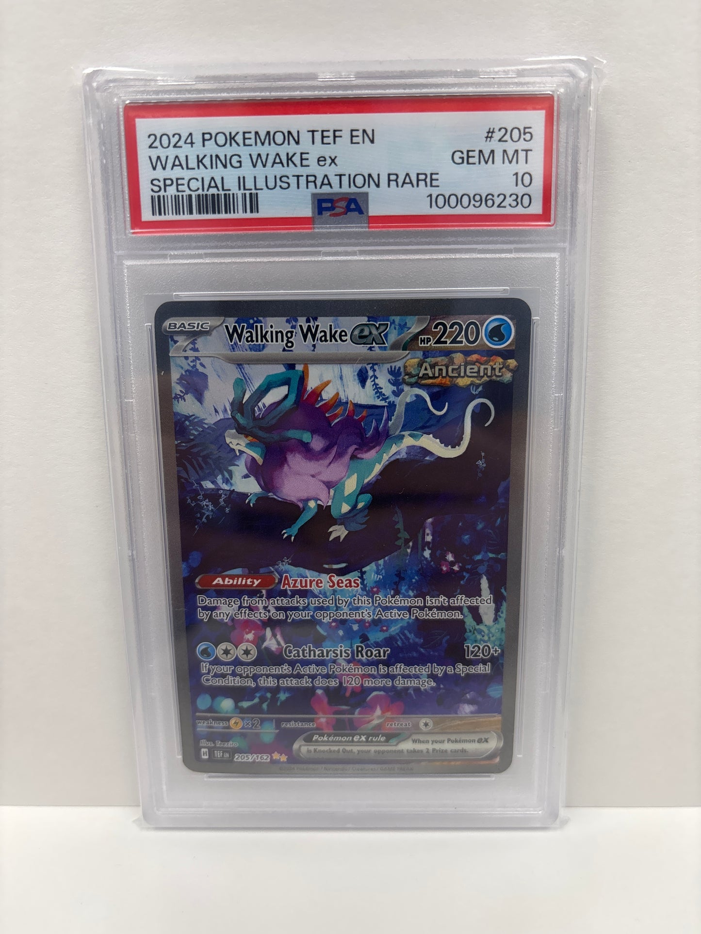 Pokemon Walking Wake ex 205/162 PSA 10