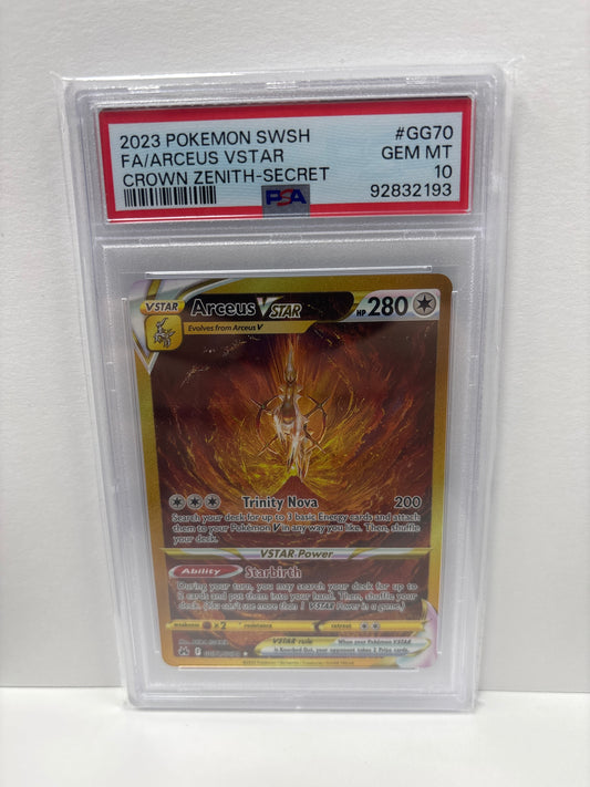 Pokemon Arceus VSTAR GG70/GG70 PSA 10