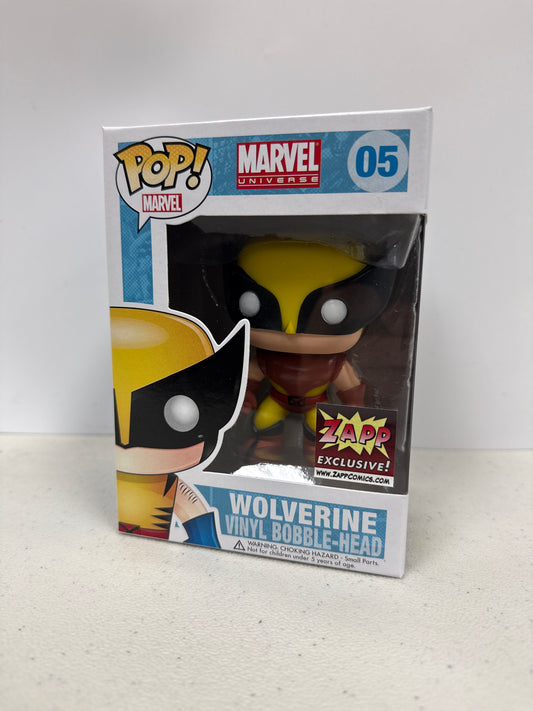 Funko Pop! Wolverine 05 Zapp Comics Exclusive (Brown Suit) (Grade B+)