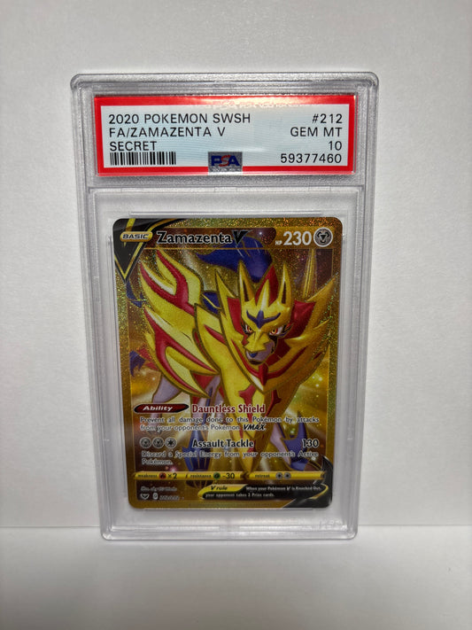 Pokemon Zamazenta V 212/202 PSA 10