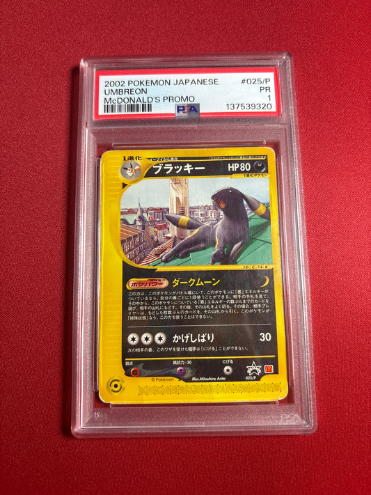 Pokemon Japanese Umbreon 025/P PSA 1