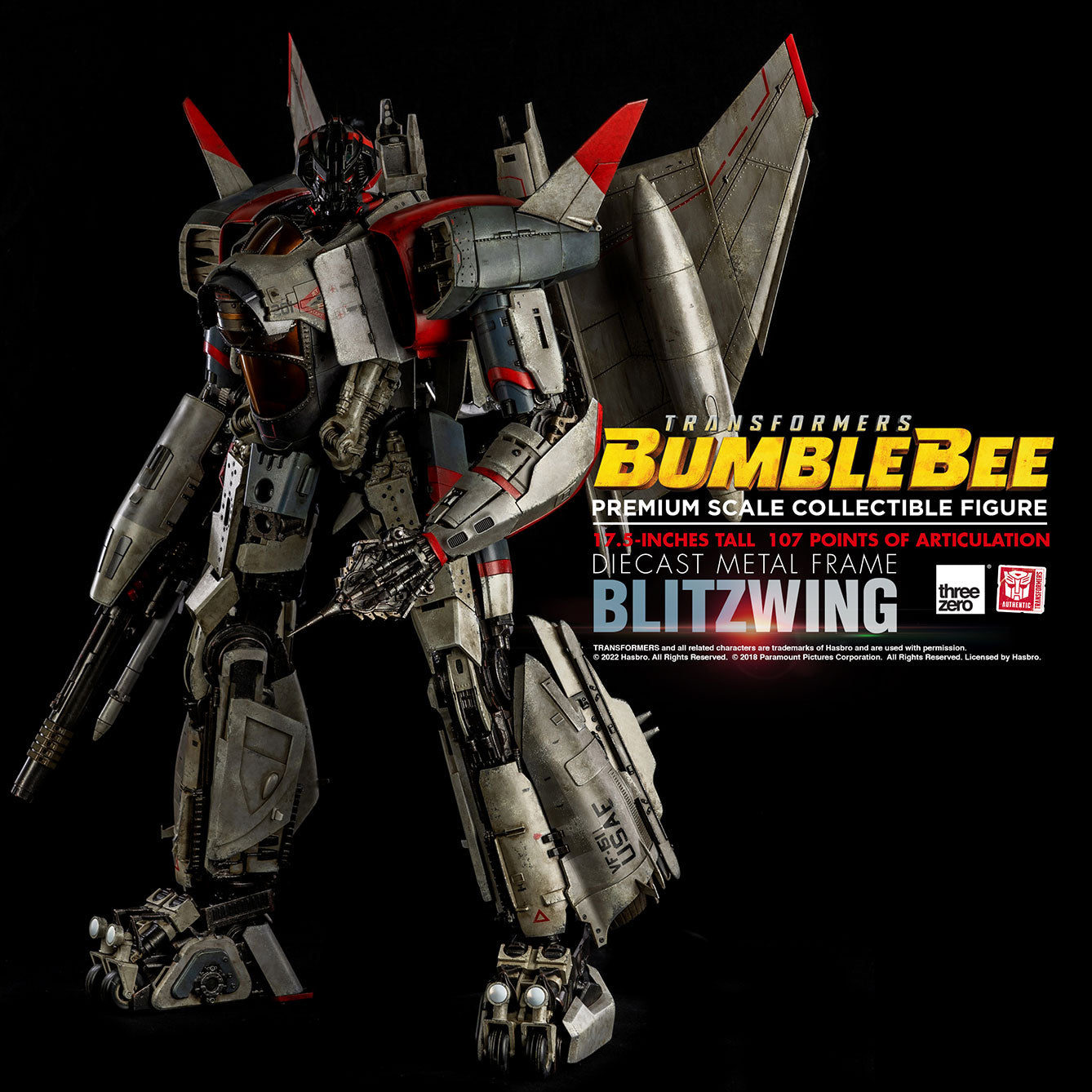 ThreeZero Transformers Bumblebee Blitzwing Premium Collectible Figure
