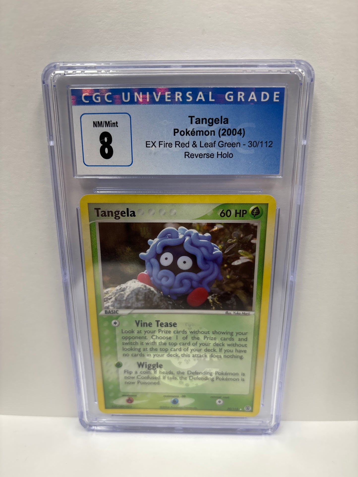 Pokemon Tangela 30/112 Reverse HOLO CGC 8