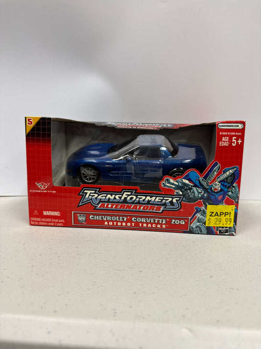Transformers Alternators Chevrolet Corvette Z06 Autobot Tracks 2004 (Non-Mint Box)
