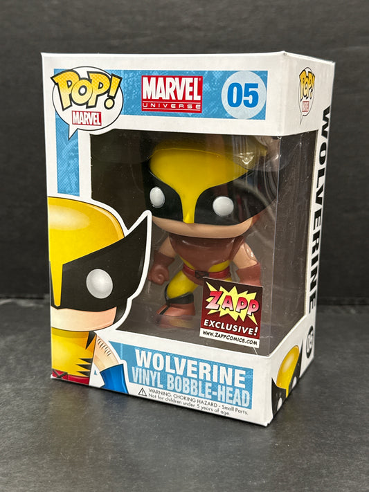 Funko Pop! Wolverine 05 Zapp Comics Exclusive (Brown Suit) (Grade B)